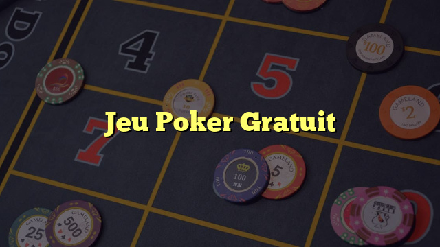 Jeu Poker Gratuit